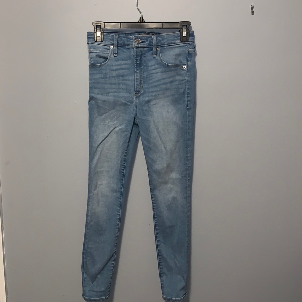 High rise skinny jeans